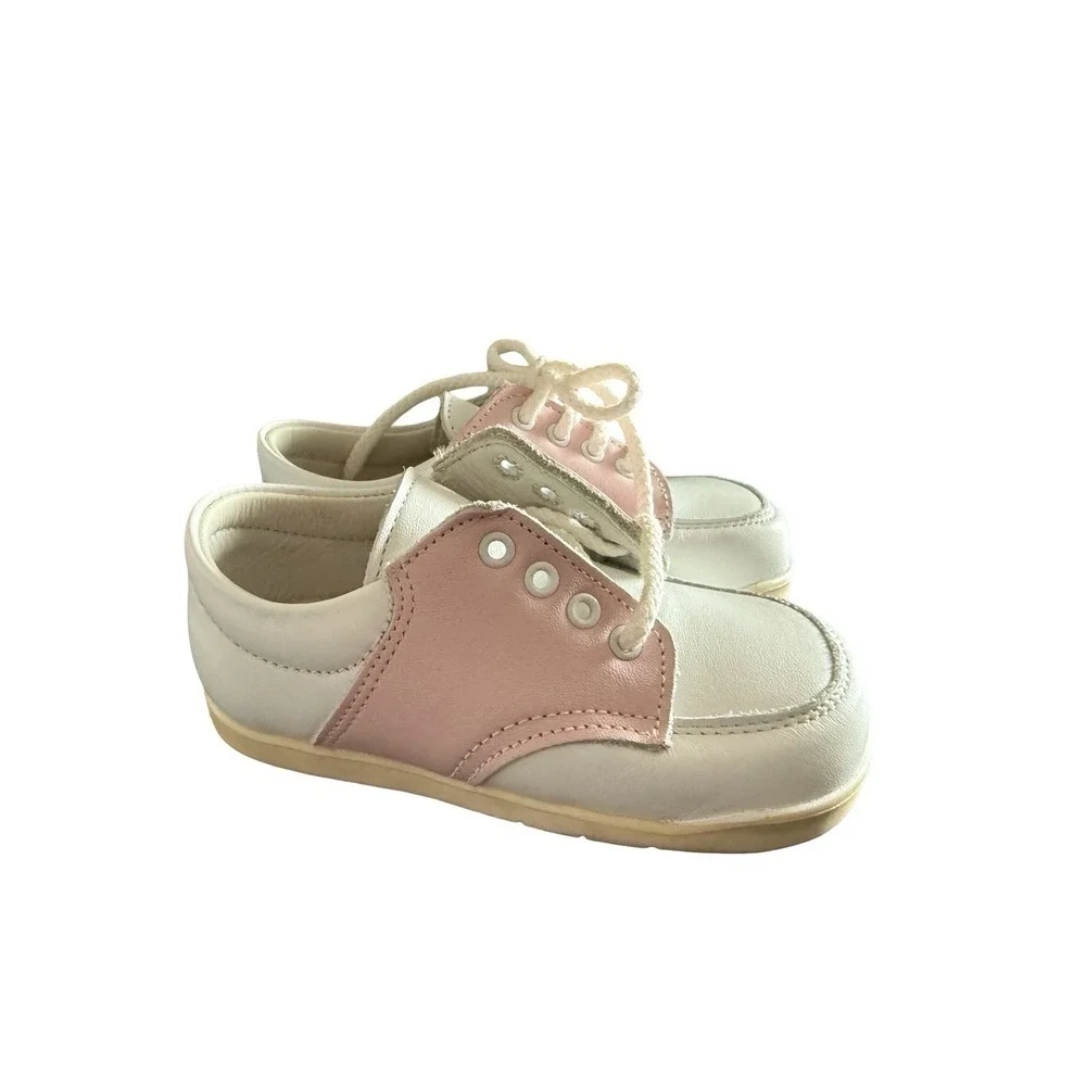 Stride Rite bunny hop‎ pink white saddle shoes size 5 1/2 E